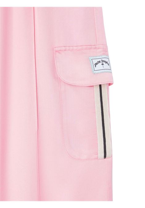 Pantalone bambina rosa in viscosa PALM ANGELS | PGCF004S25FABROSA